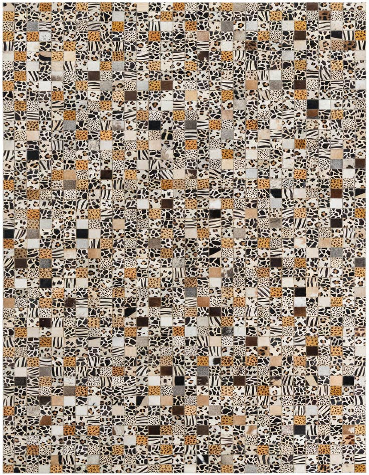 Detail image of 5' x 8' Cowhide Leather Rug