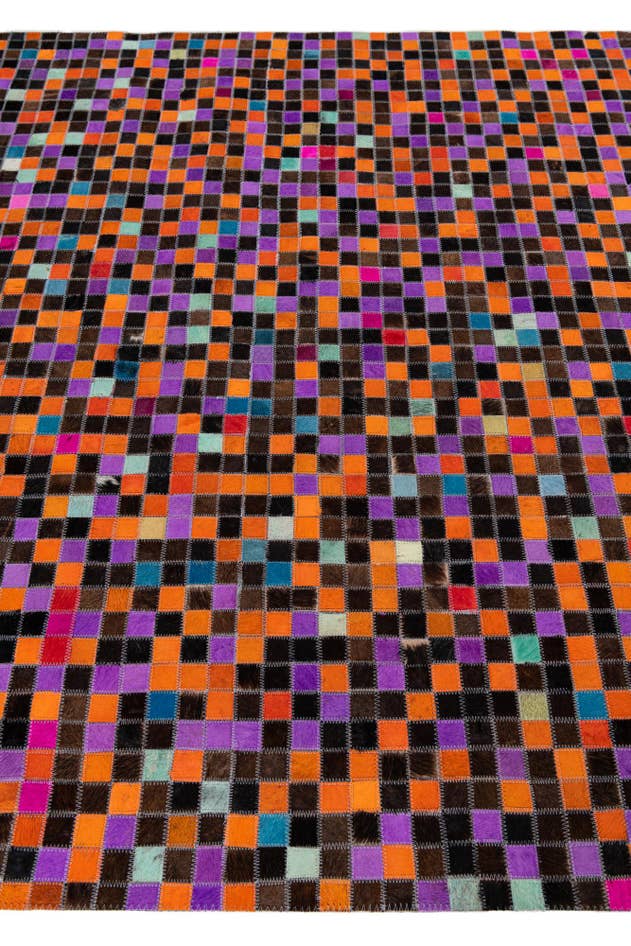 Detail image of 5' x 8' Cowhide Leather Rug