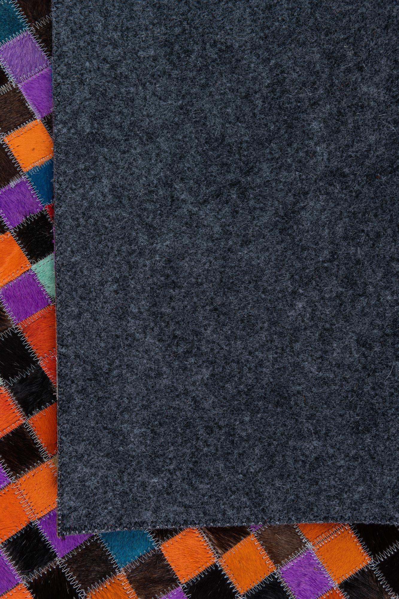 5' x 8' Cowhide Leather Rug