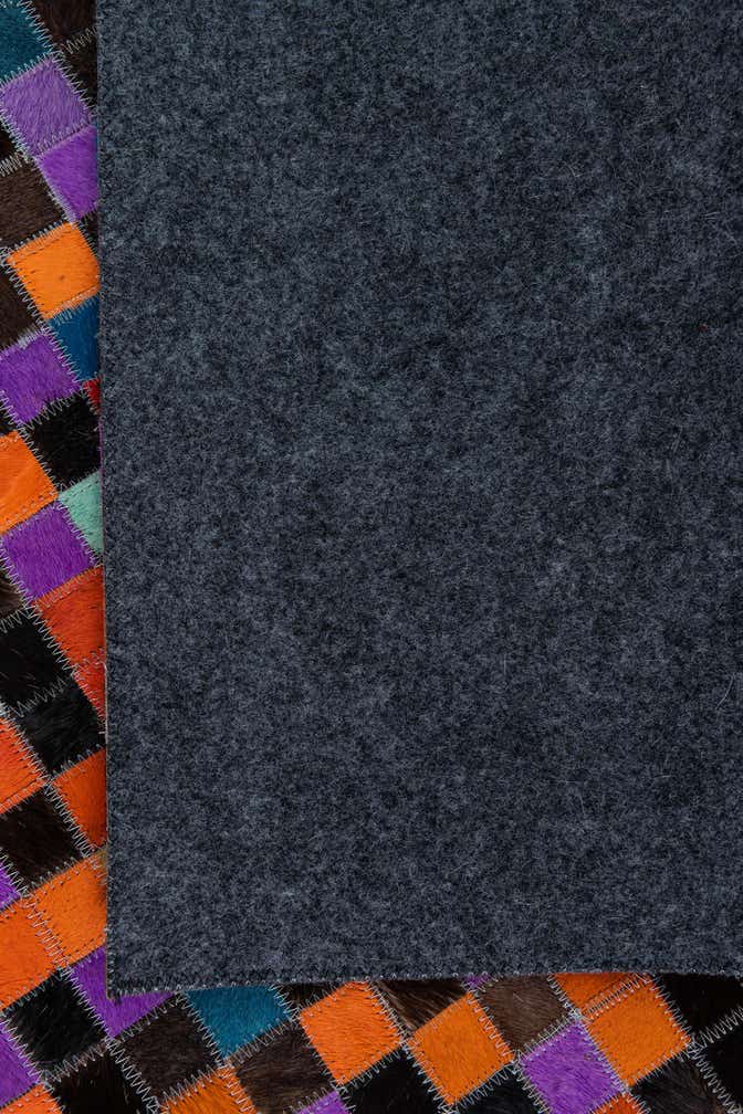 5' x 8' Cowhide Leather Rug