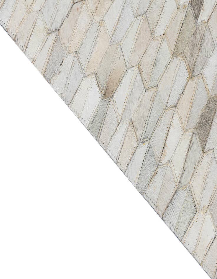 Detail image of 5' 3 x 7' 10 Cowhide Leather Rug