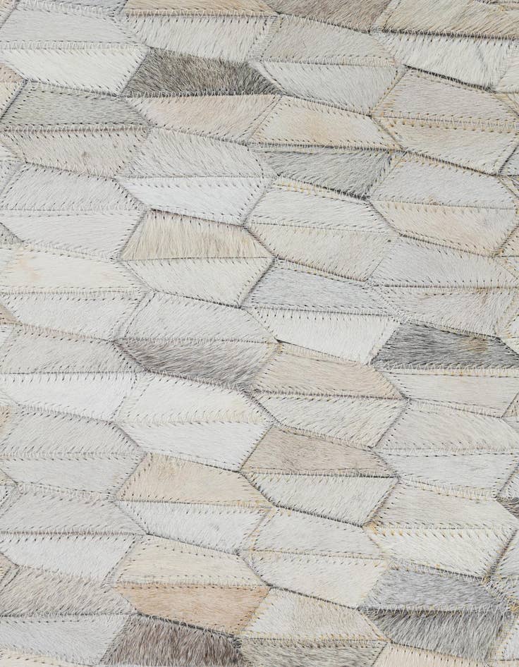 Detail image of 5' 3 x 7' 10 Cowhide Leather Rug