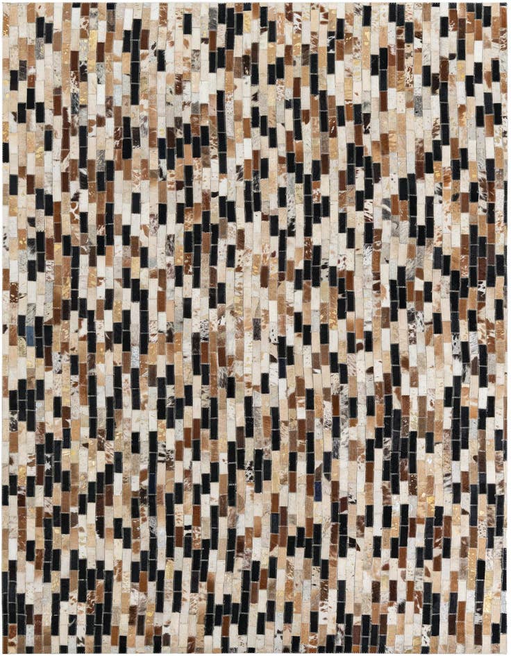 Detail image of 5' x 7' 6 Cowhide Leather Rug