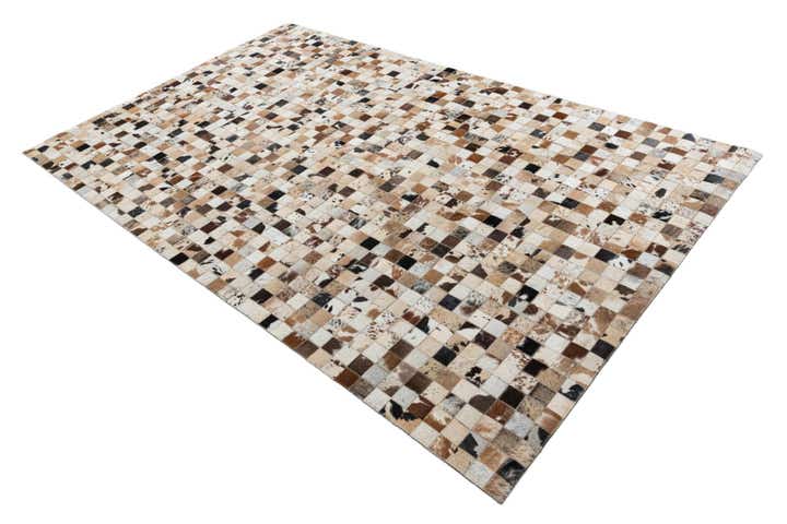 5' x 8' Cowhide Leather Rug