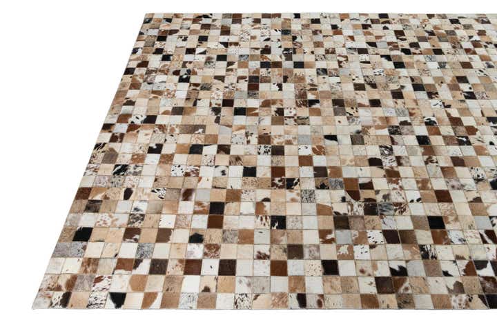 5' x 8' Cowhide Leather Rug