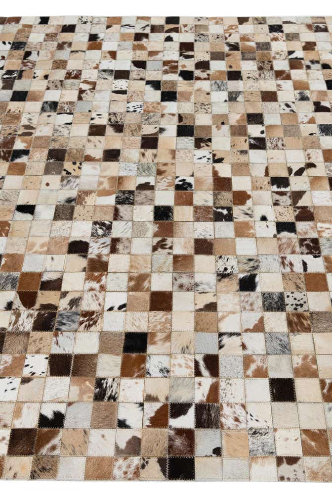 5' x 8' Cowhide Leather Rug