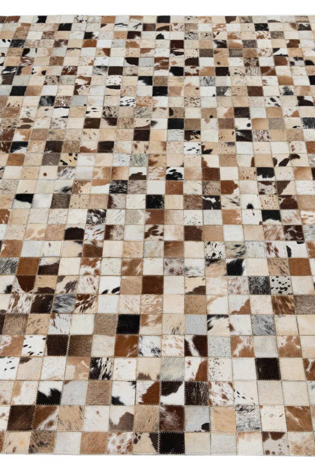 Detail image of 5' x 8' Cowhide Leather Rug