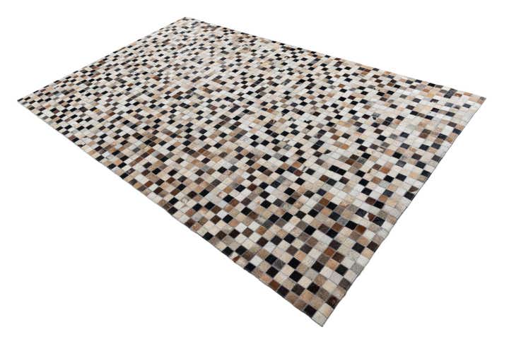 5' x 8' Cowhide Leather Rug