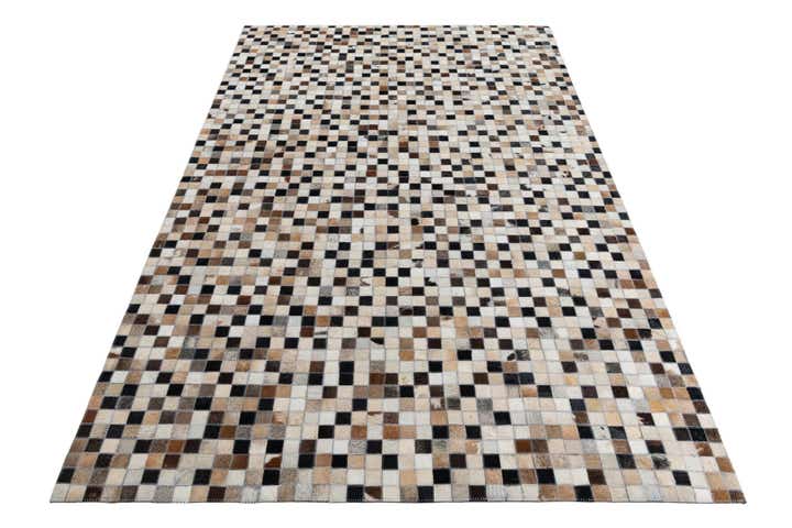 5' x 8' Cowhide Leather Rug