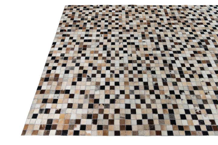 5' x 8' Cowhide Leather Rug
