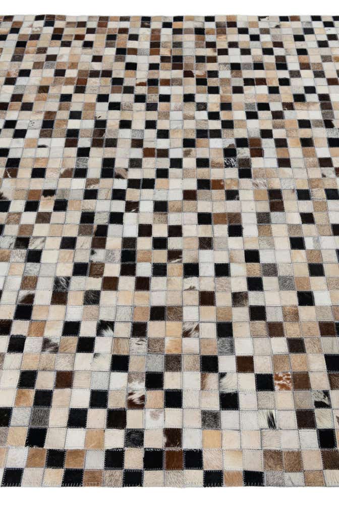 5' x 8' Cowhide Leather Rug
