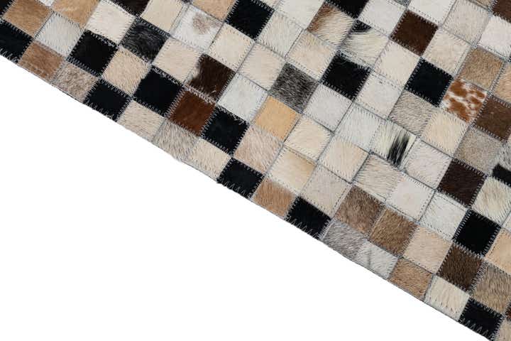 5' x 8' Cowhide Leather Rug