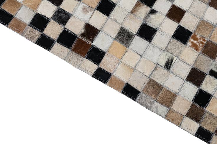Detail image of 5' x 8' Cowhide Leather Rug