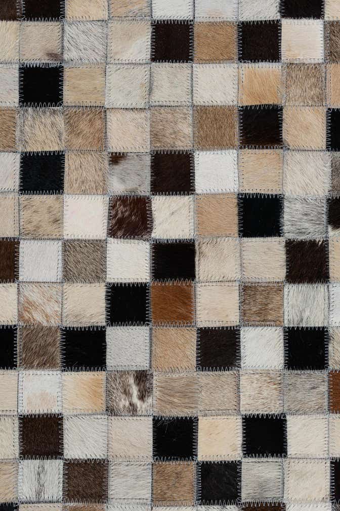 5' x 8' Cowhide Leather Rug