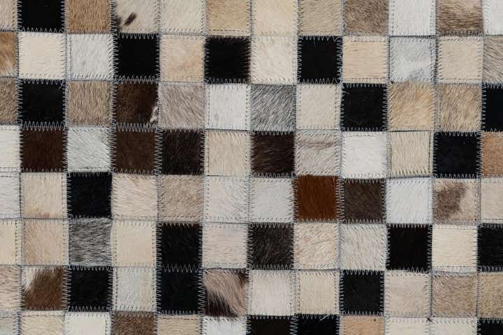 5' x 8' Cowhide Leather Rug
