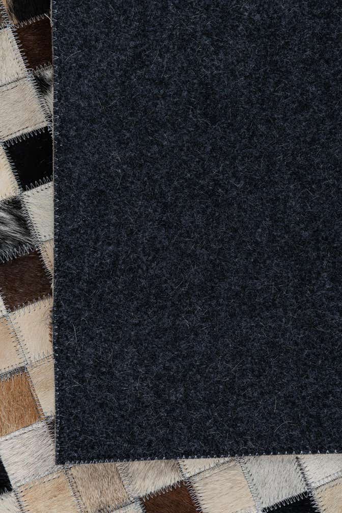 5' x 8' Cowhide Leather Rug