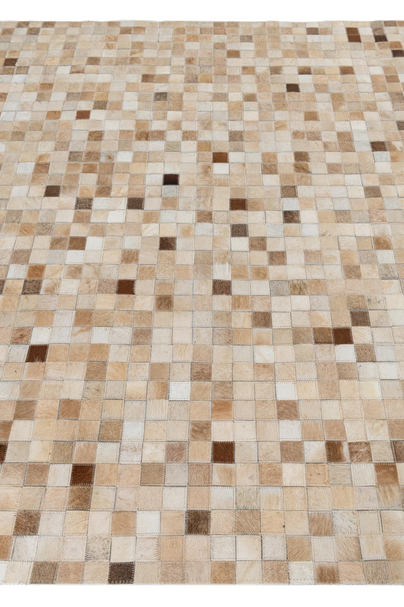 5' 1 x 8' 2 Cowhide Leather Rug