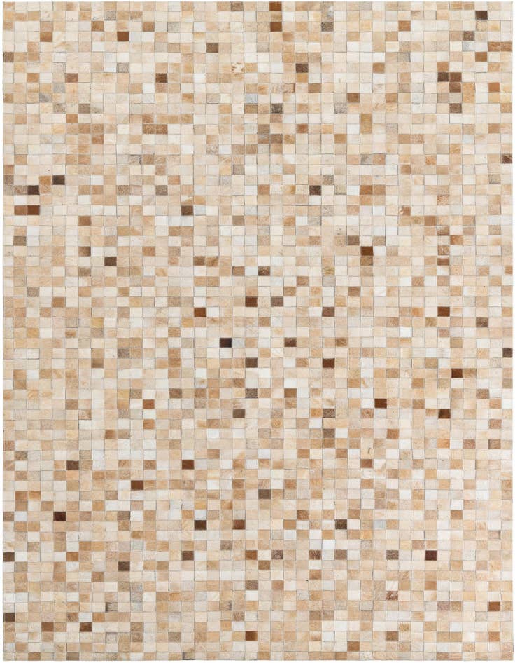 Detail image of 5' 1 x 8' 2 Cowhide Leather Rug