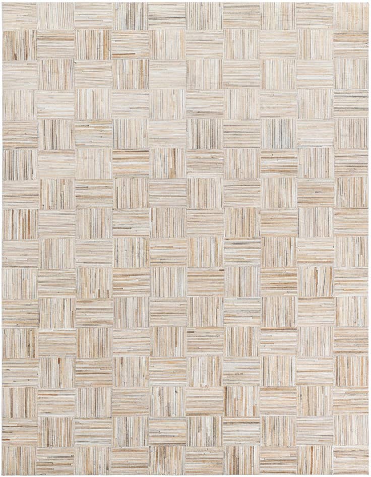 Detail image of 5' x 7' 8 Cowhide Leather Rug