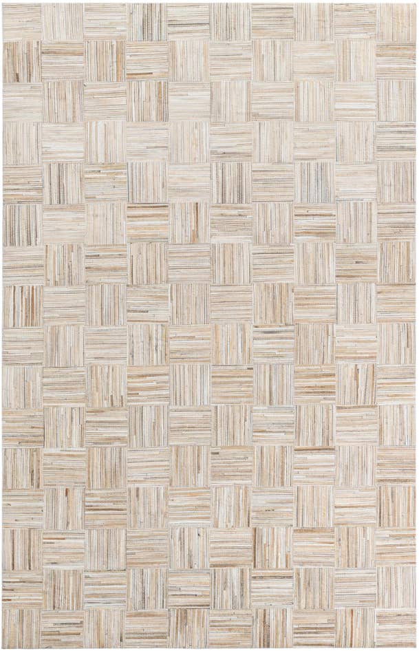Detail image of 5' x 7' 8 Cowhide Leather Rug