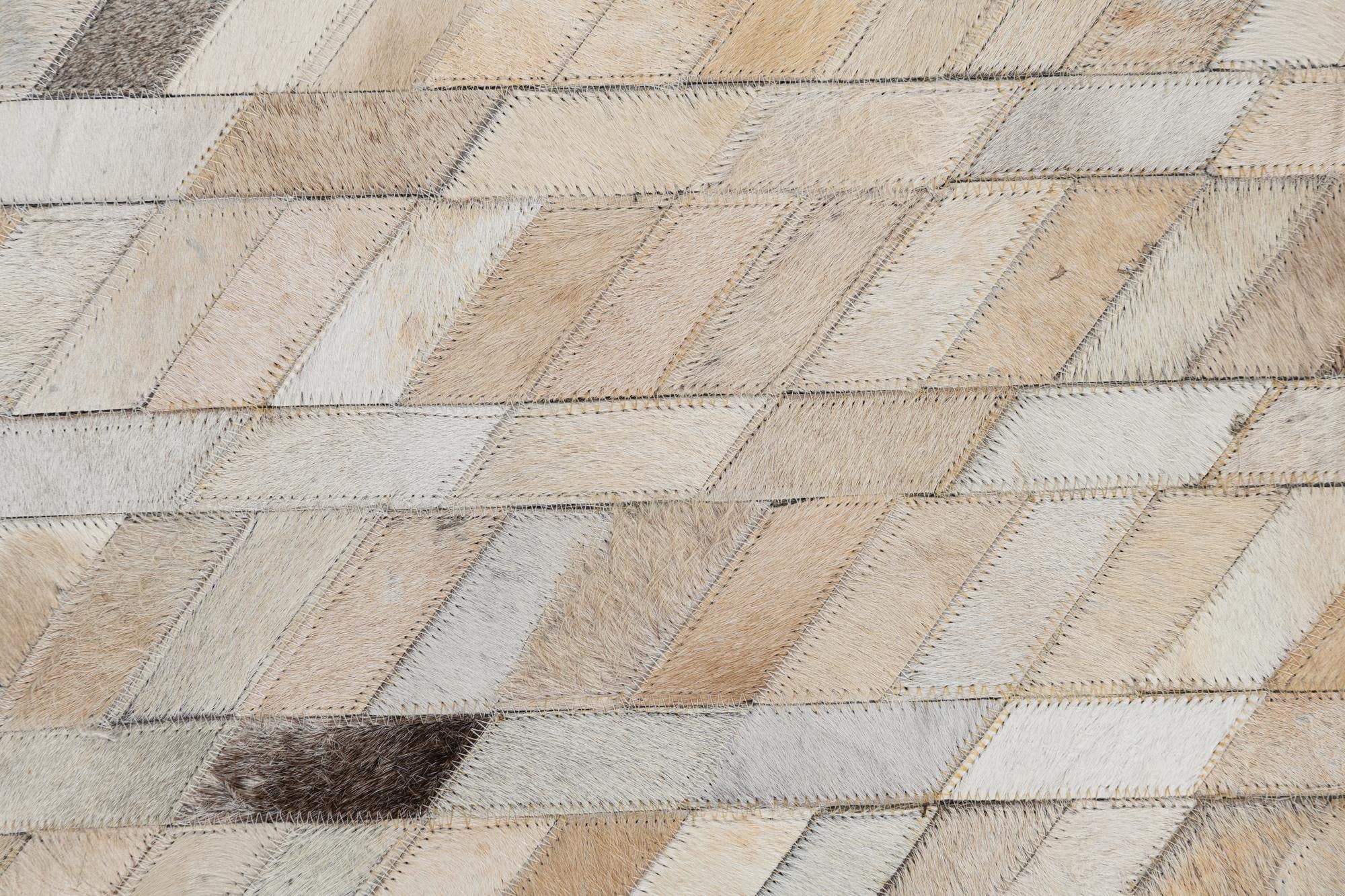 5' x 8' Cowhide Leather Rug