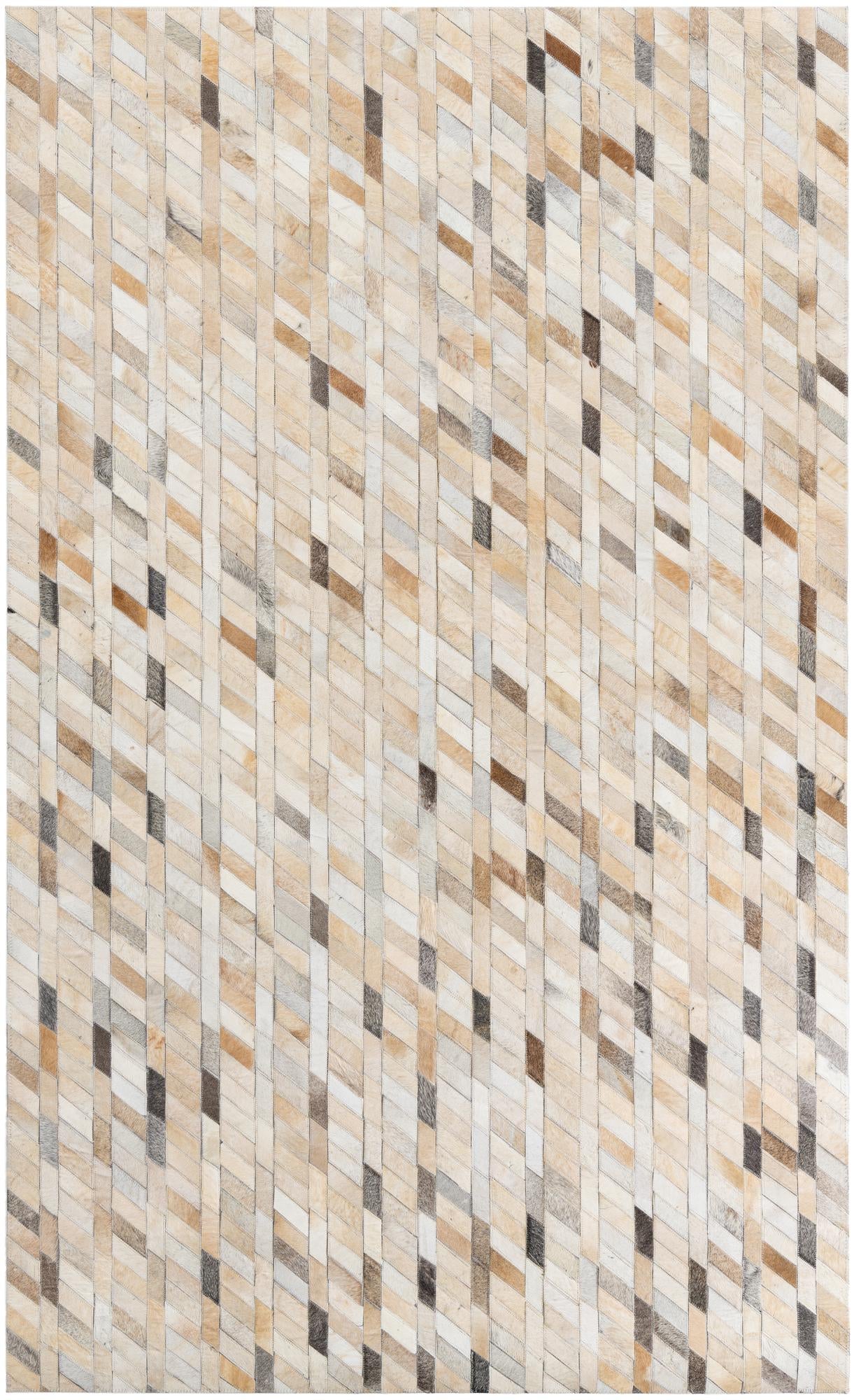 5' x 8' Cowhide Leather Rug