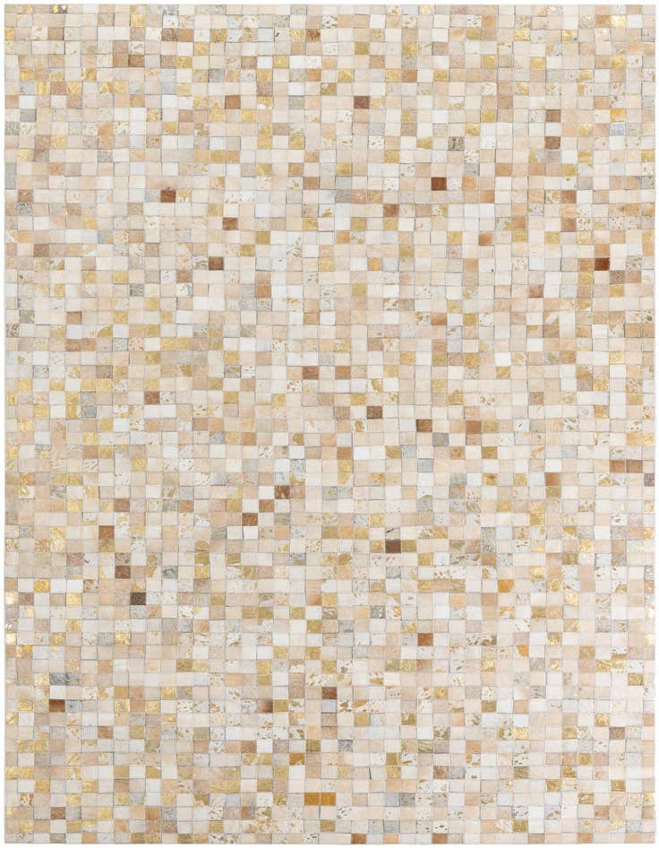 Detail image of 5' 1 x 7' 10 Cowhide Leather Rug