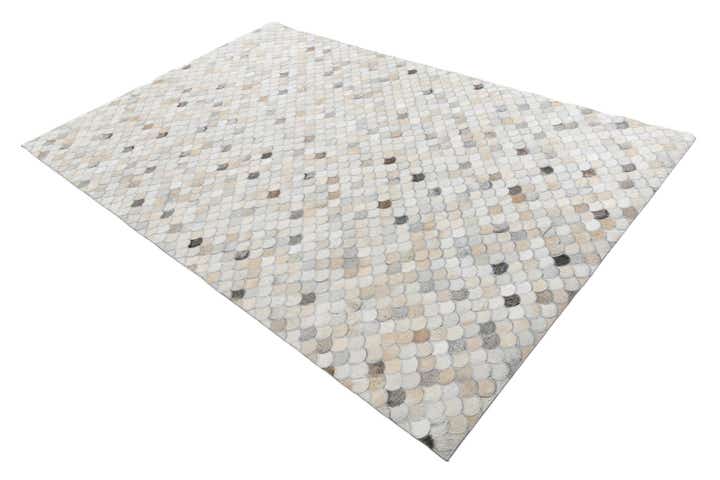 5' 1 x 7' 10 Cowhide Leather Rug