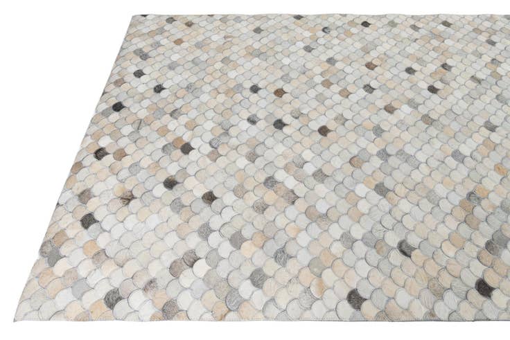 Detail image of 5' 1 x 7' 10 Cowhide Leather Rug