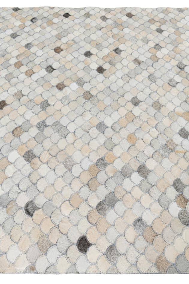Detail image of 5' 1 x 7' 10 Cowhide Leather Rug