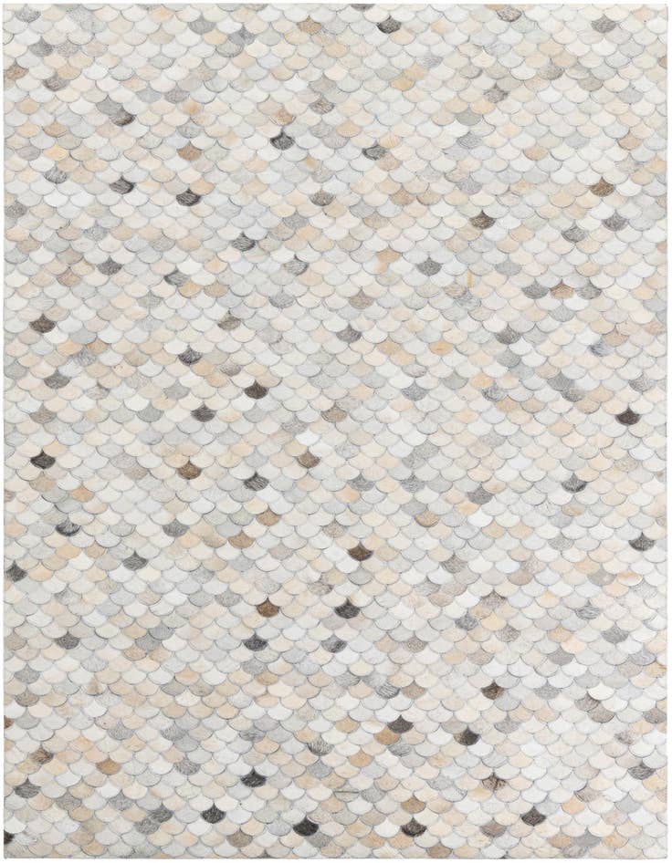 Detail image of 5' 1 x 7' 10 Cowhide Leather Rug