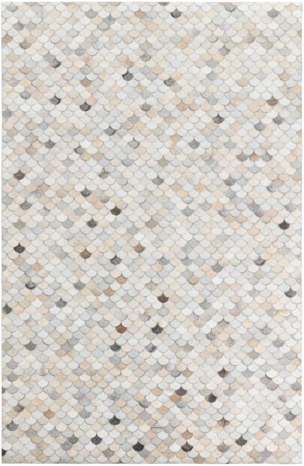 Detail image of 5' 1 x 7' 10 Cowhide Leather Rug
