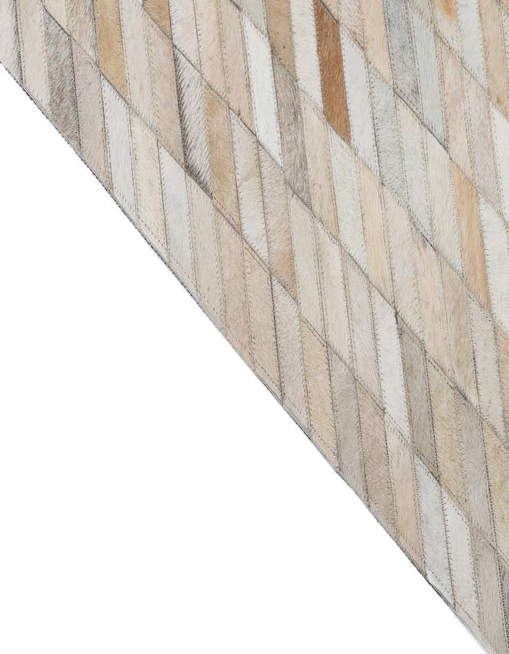 Detail image of 4' 9 x 7' 10 Cowhide Leather Rug