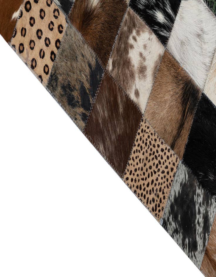 Detail image of 5' x 8' Cowhide Leather Rug
