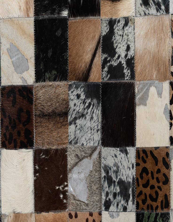 Detail image of 5' x 8' Cowhide Leather Rug