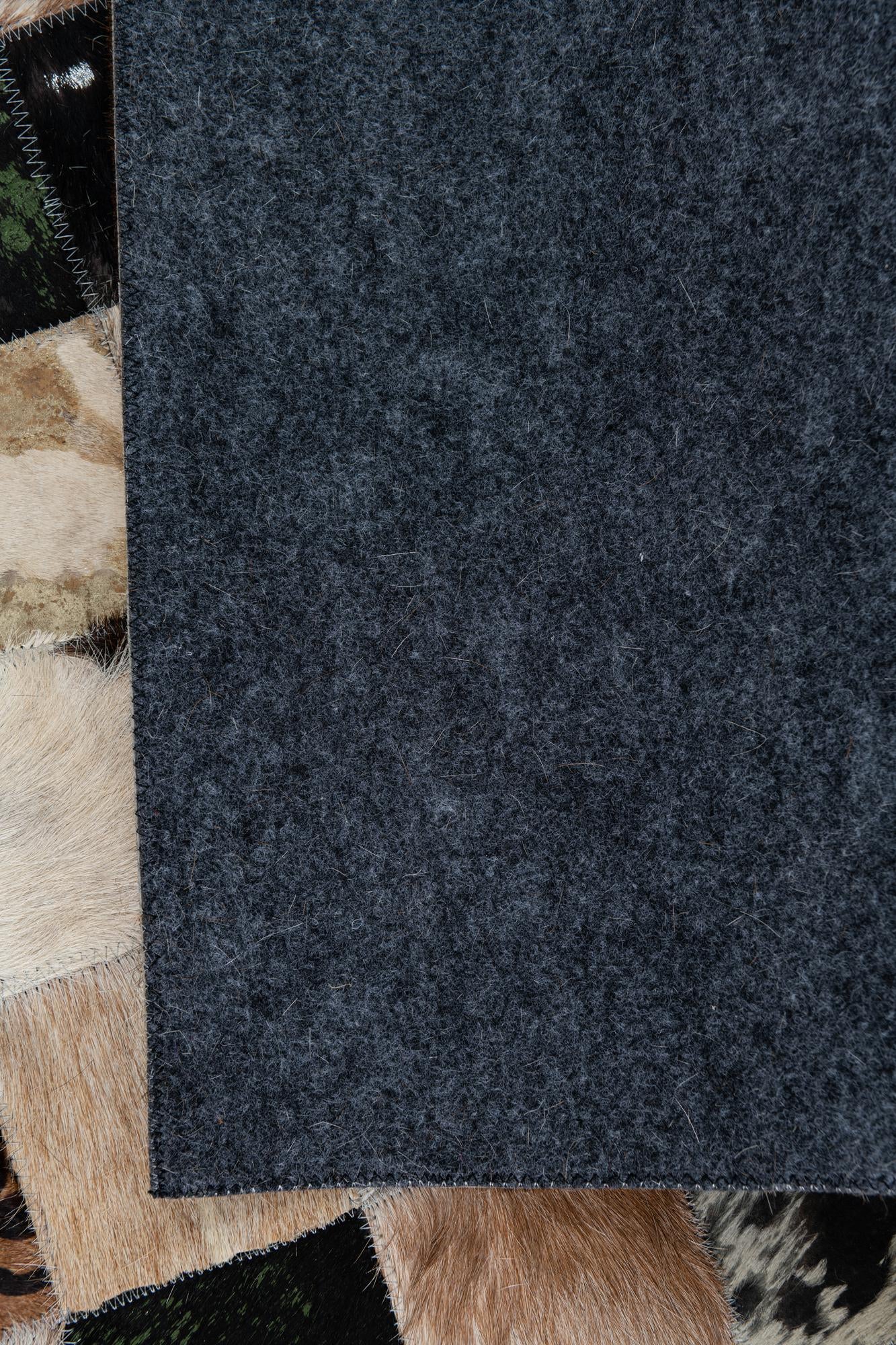 5' x 8' Cowhide Leather Rug