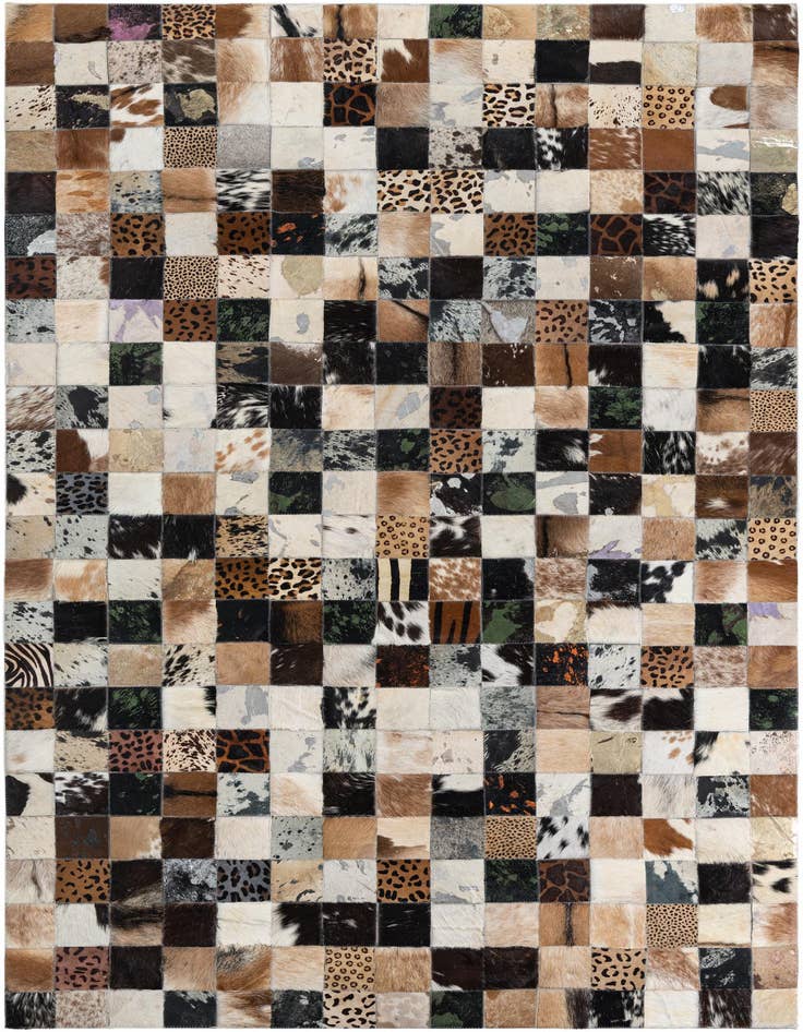 Detail image of 5' x 8' Cowhide Leather Rug