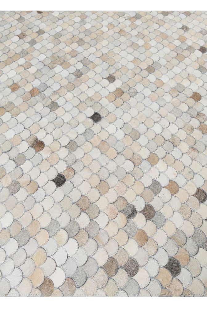 5' 2 x 8' 4 Cowhide Leather Rug