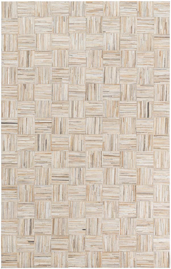 Detail image of 4' 10 x 7' 9 Cowhide Leather Rug