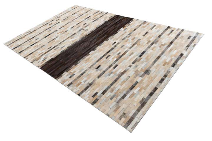5' x 8' Cowhide Leather Rug