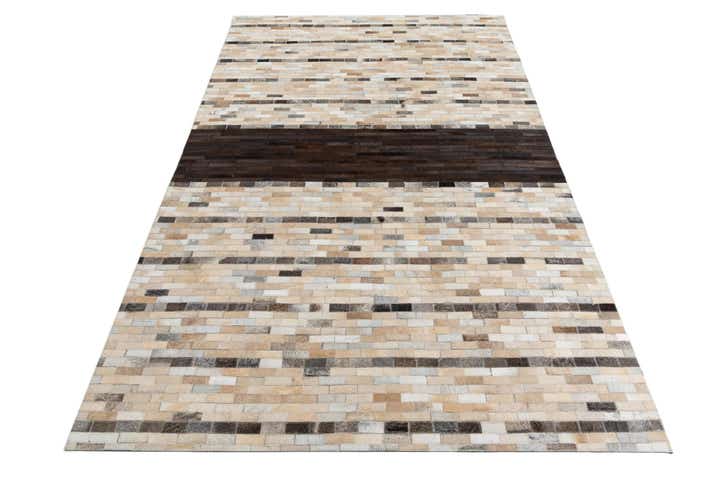 5' x 8' Cowhide Leather Rug