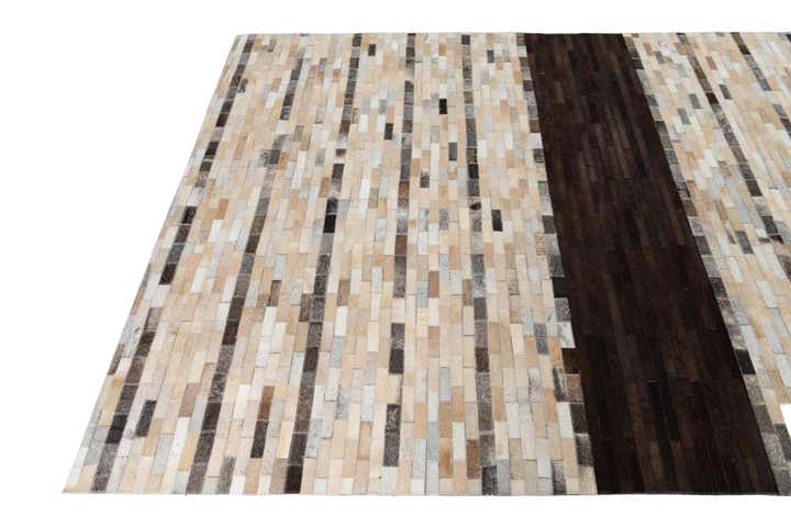 5' x 8' Cowhide Leather Rug