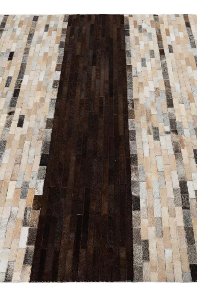 5' x 8' Cowhide Leather Rug