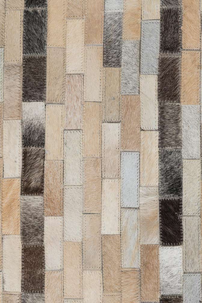 5' x 8' Cowhide Leather Rug