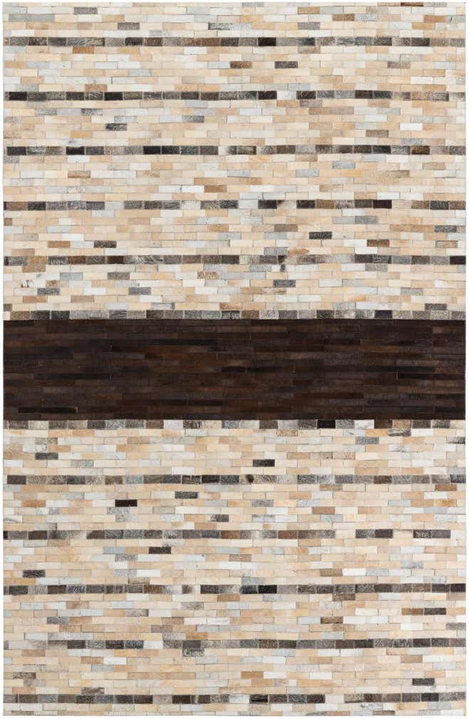 5' x 8' Cowhide Leather Rug
