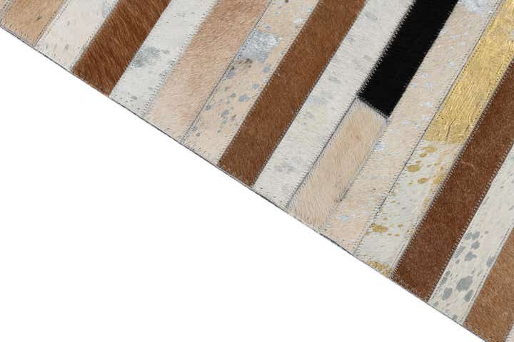155cm x 235cm Cowhide Leather Teppich