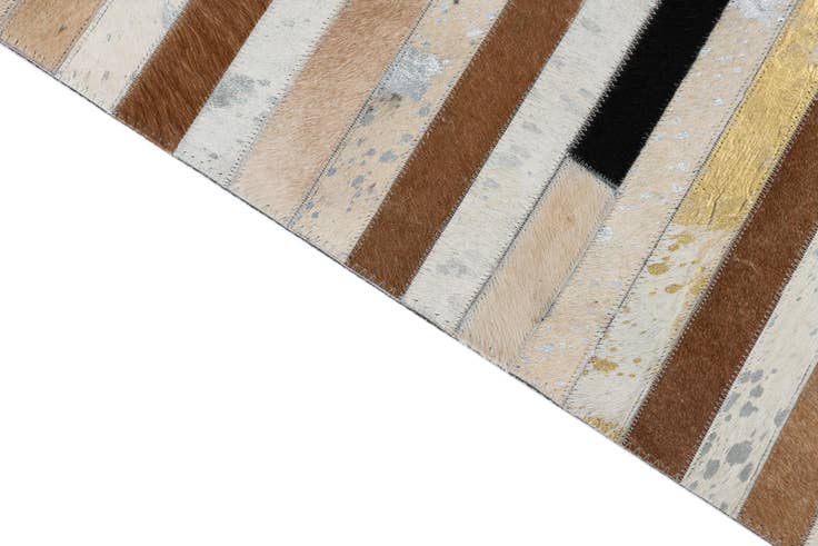 Detailansicht von 155cm x 235cm Cowhide Leather Teppich