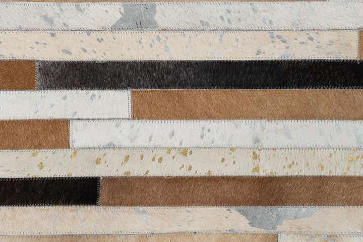 155cm x 235cm Cowhide Leather Teppich