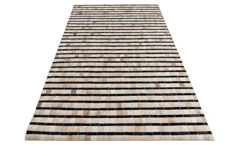 Detail image of 5' 1 x 7' 10 Cowhide Leather Rug