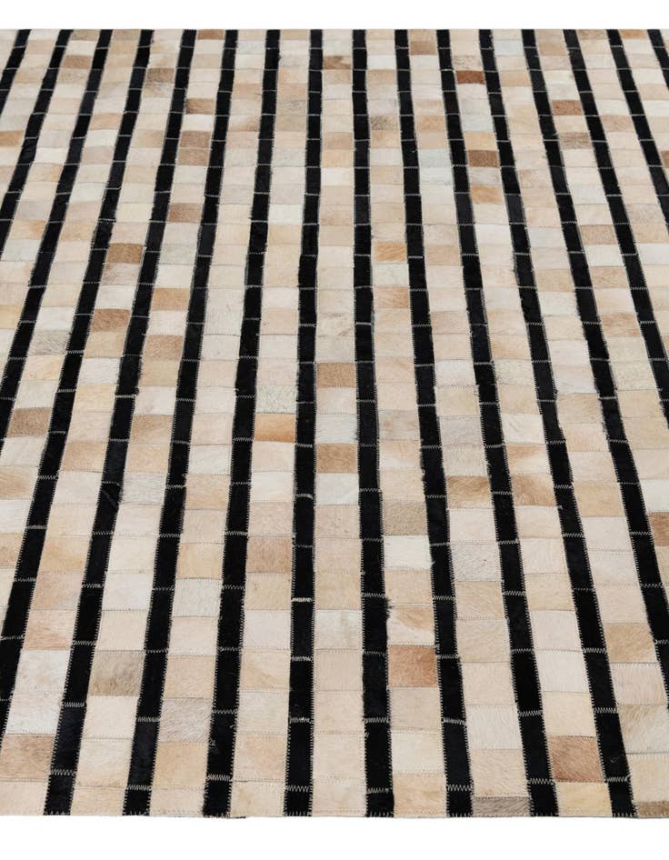 Detail image of 5' 1 x 7' 10 Cowhide Leather Rug